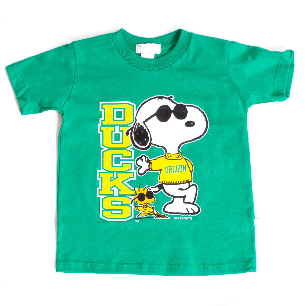 Peanuts, Third Street, Green, Crew Neck, Kids, Youth, Snoopy, Woodstock, Stack design, T-Shirt, 833620